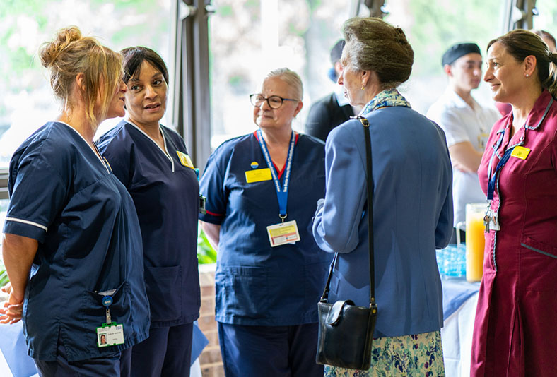 The Princess Royal meets staff at The Diagnostic Centre at Royal Brompton Hospital 