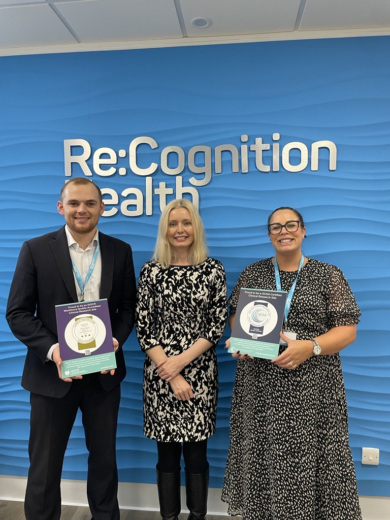 The Re:Cognition Health team with their IAOCR and GSCA awards